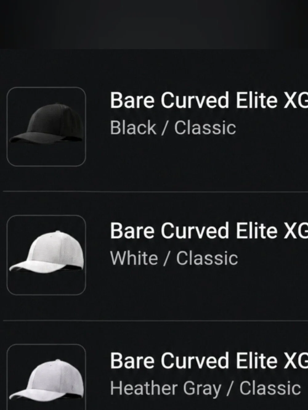 Branded Bills (Set of 3) Bare Curved Elite XGen™ Hat